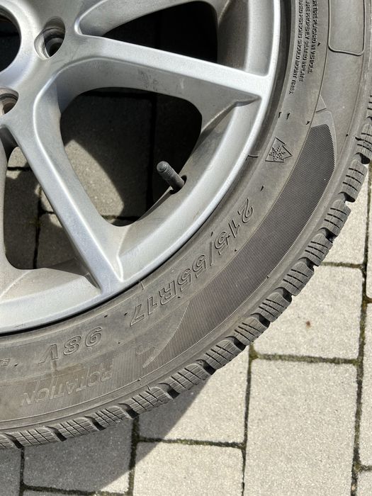Felgi alu 17” + zimówki 215/55 R17 PILNE
