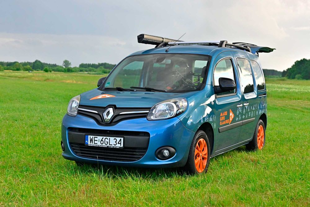 Mini kamper Renault Kangoo -łózko, kuchnia, prysznic, full wyposażenie