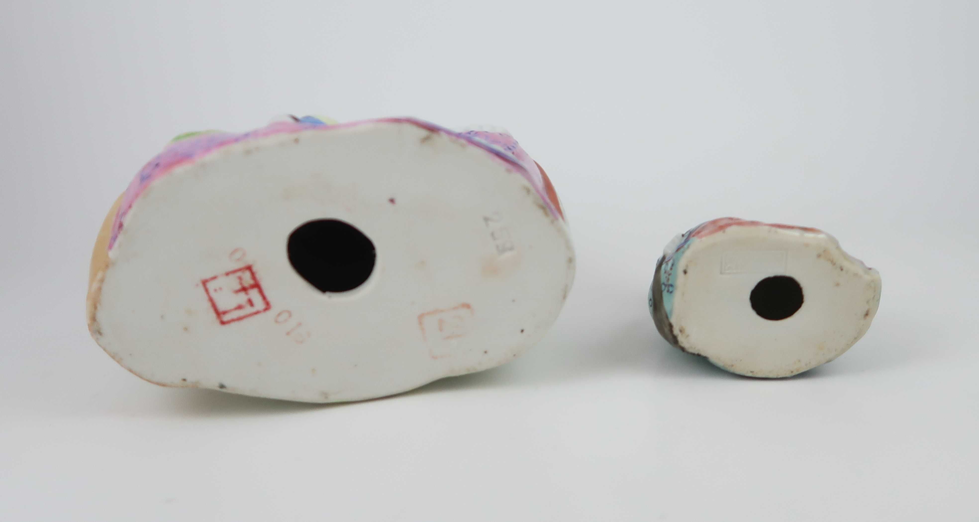 Budas policromados porcelana da China, CADA