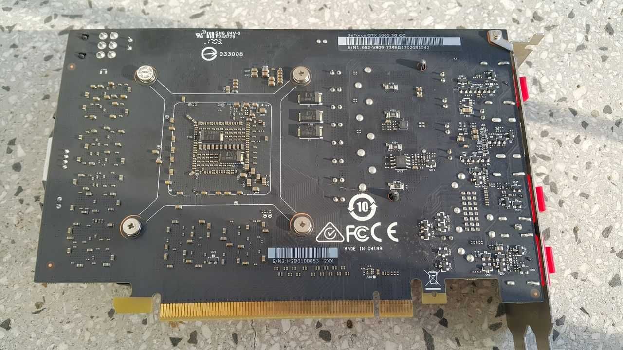 Karta graficzna MSI GTX1060 OC 3GB  GDDR5 192BIT