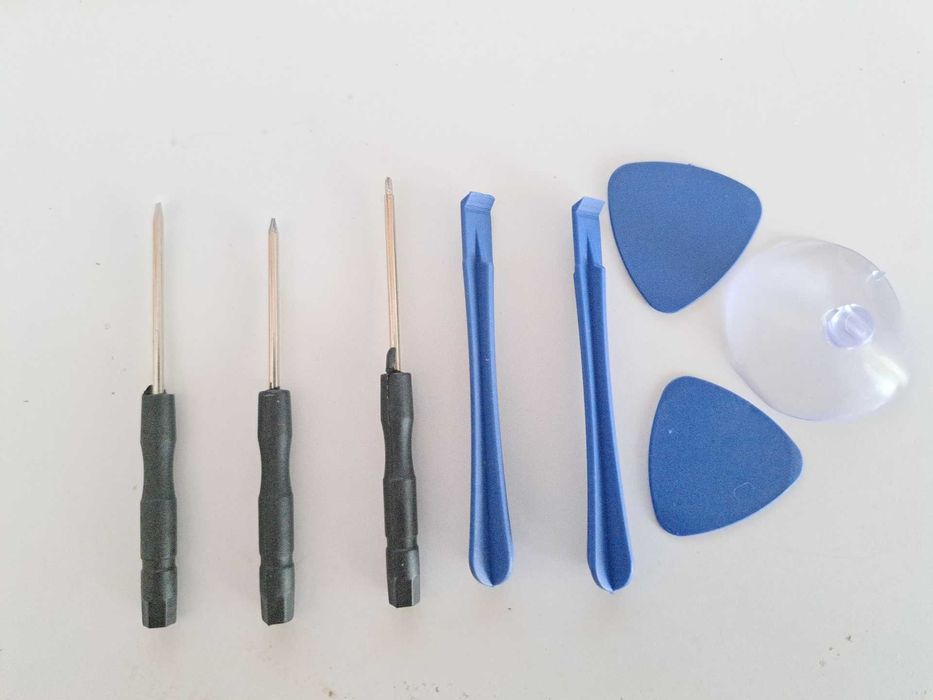 Conjunto de ferramentas desmontar e reparar telemóveis