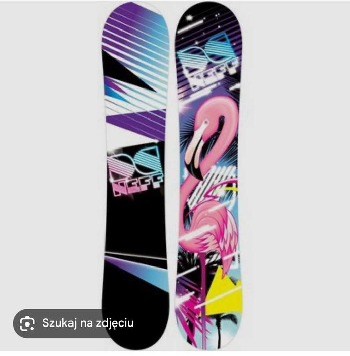 Deska Snowboard DC NEFF Pink Flaming+wiazania Super Do zdjec Na stoku