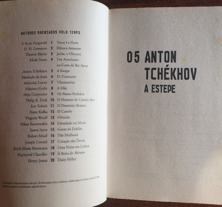 "A Estepe" de Anton Tchékhov