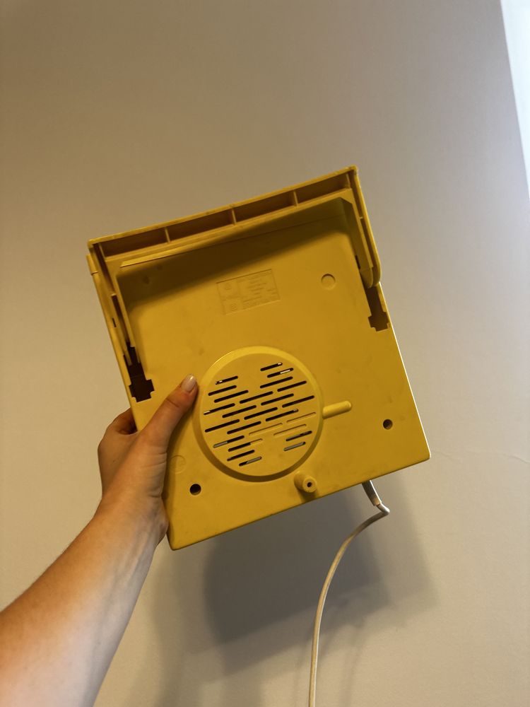 Farelka termowentylator prl żółta plastikowa sprawna