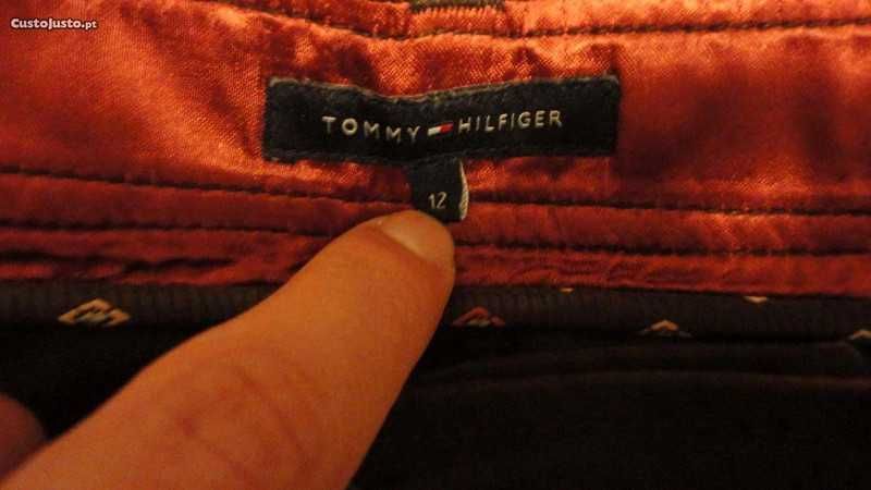 Calças de senhora castanho escuro Tommy Hilfiger