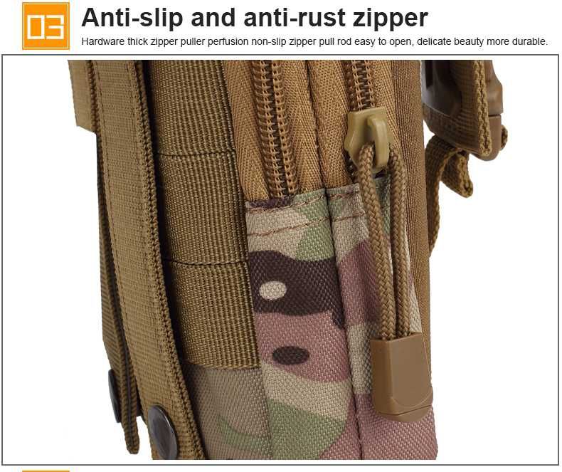 Saszetka nerka biodrówka do pasa taktyczna torba ZIELONA