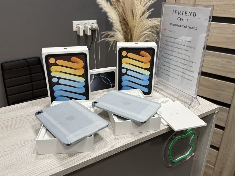 New/Open iPad Mini 7 128gb Blue. Wi-Fi ( нові не активовані )