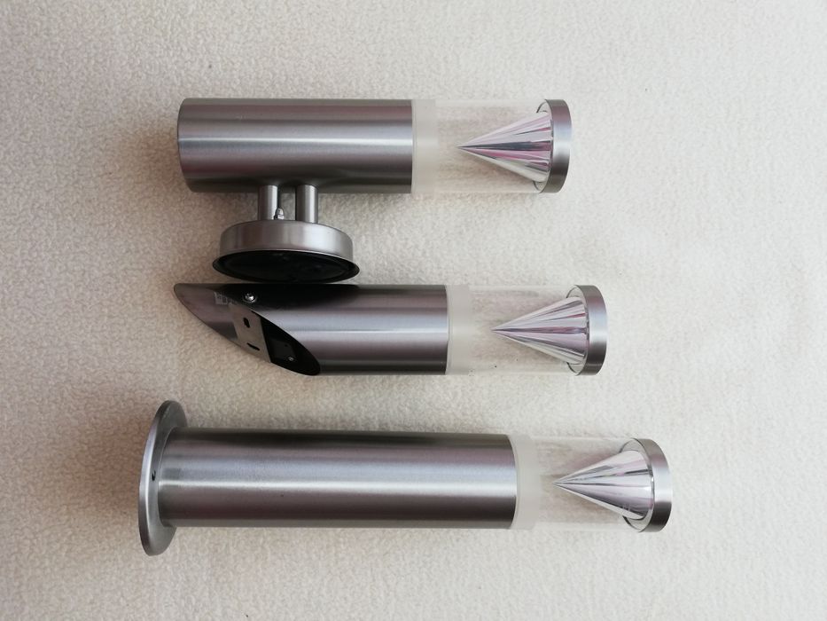 Lampy ogrodowe chrom inox. CENA za 1szt