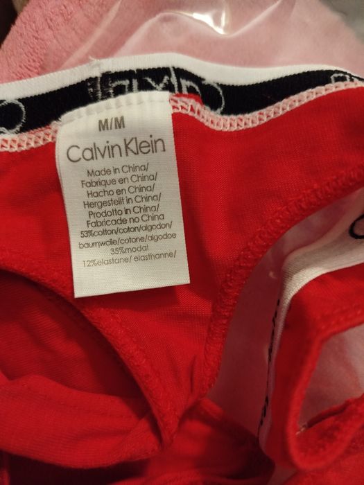Стринги calvin klein червоні (3 шт в наявності)