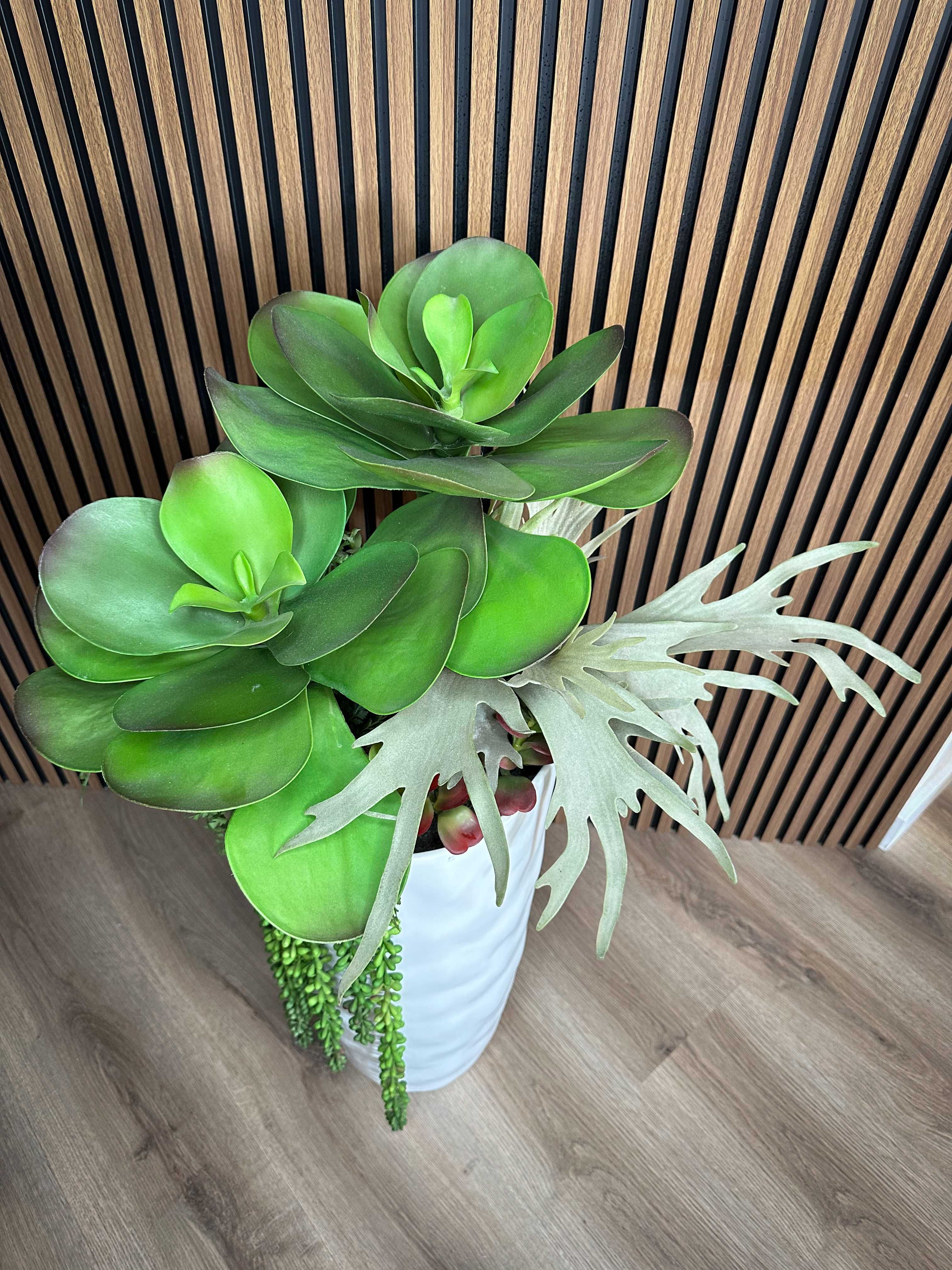 Sztuczne Sukulenty Echeweria Aloes Wysoka Jakość 90 cm