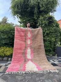 Nowy ręcznie tkany dywan marokański, wełna owcza