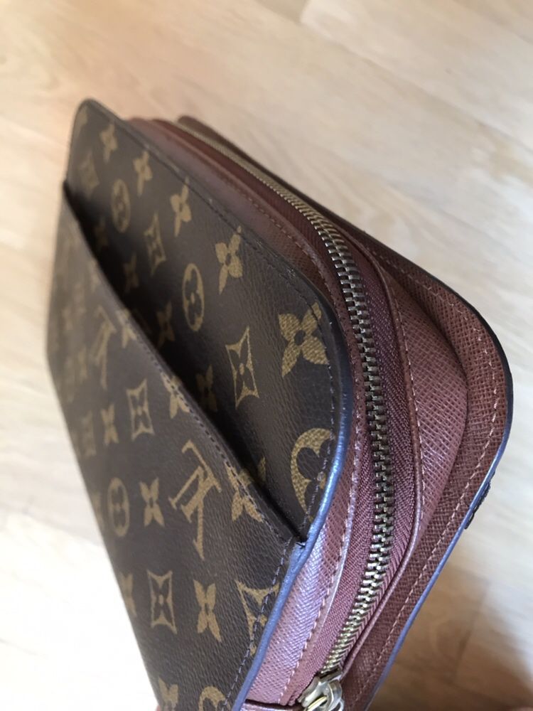 LOUIS VUITTON Monogram Canvas Orsay Clutch Bag