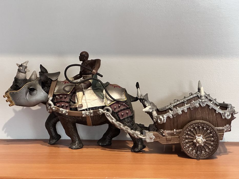 Schleich 70083 Гладиатор на боевом носороге — оригинал, редкость