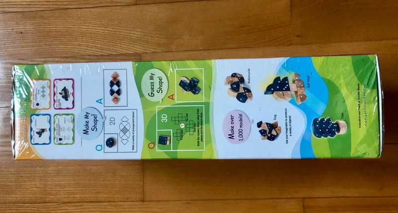 Drewniane klocki magnetyczne iGEO 24 el.