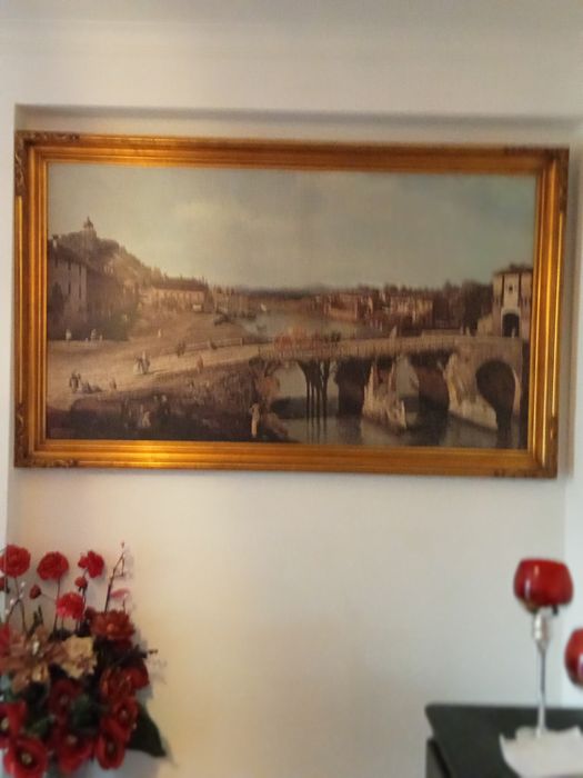 Vendo quadro antigo grande  lindo 1.55 por 96 moldura antiga excelente