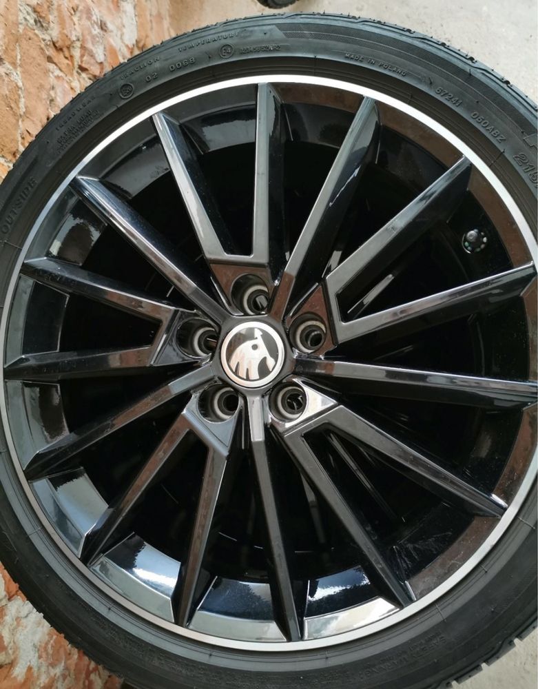 Felgi Skoda Fabia Rapid 17”*Koła Lato*Monte Carlo*Czarne*IGŁY*5x100*
