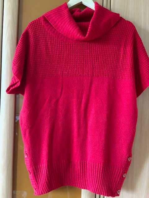 Sweter Damski Golf krótki rękaw L