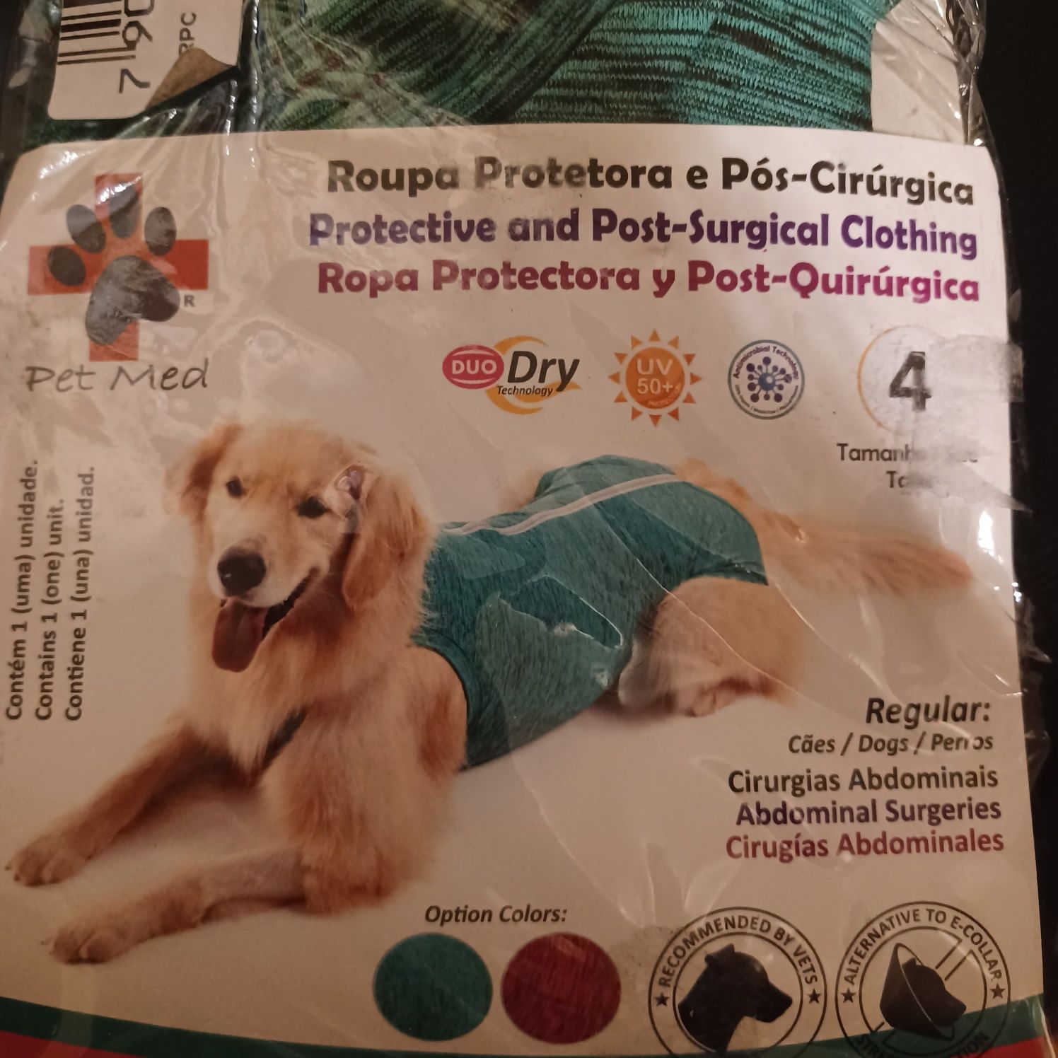 Fato para caes/gatos pôs cirúrgica da marca zu