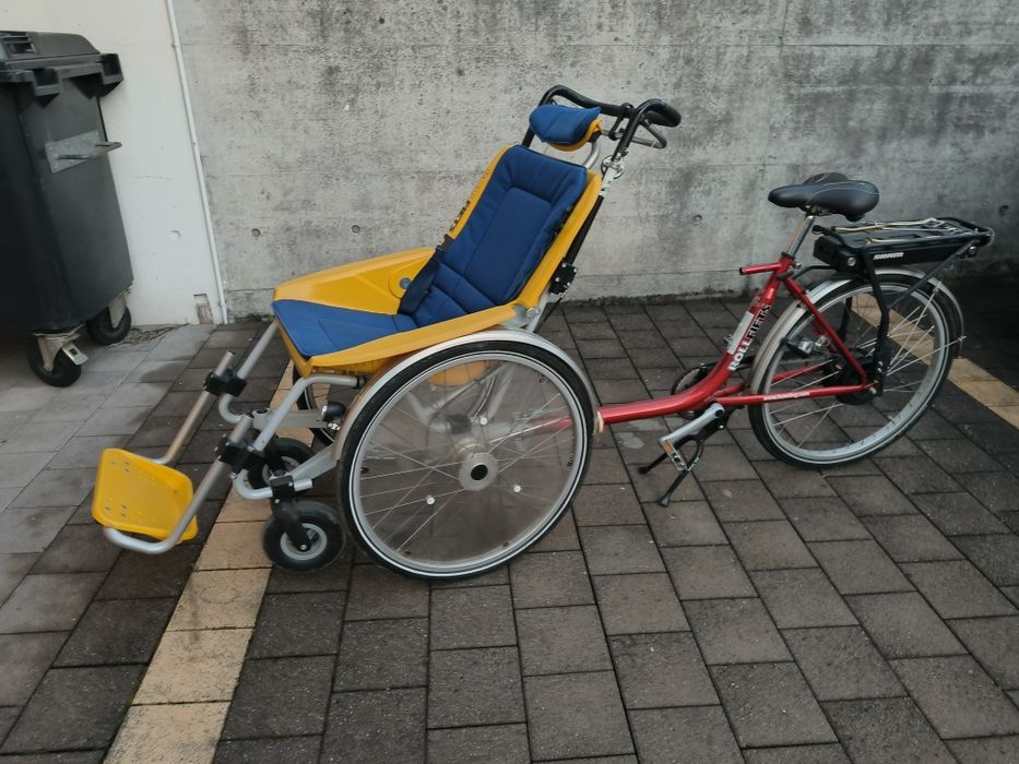 Unikalny rower elektryczny z wózkiem inwalidzkim sprawdź