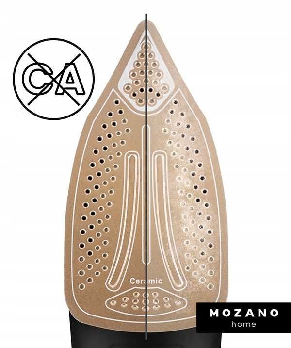 Żelazko bezprzewodowe parowe DUŻA MOC 2600W CERAMICZNA powłoka