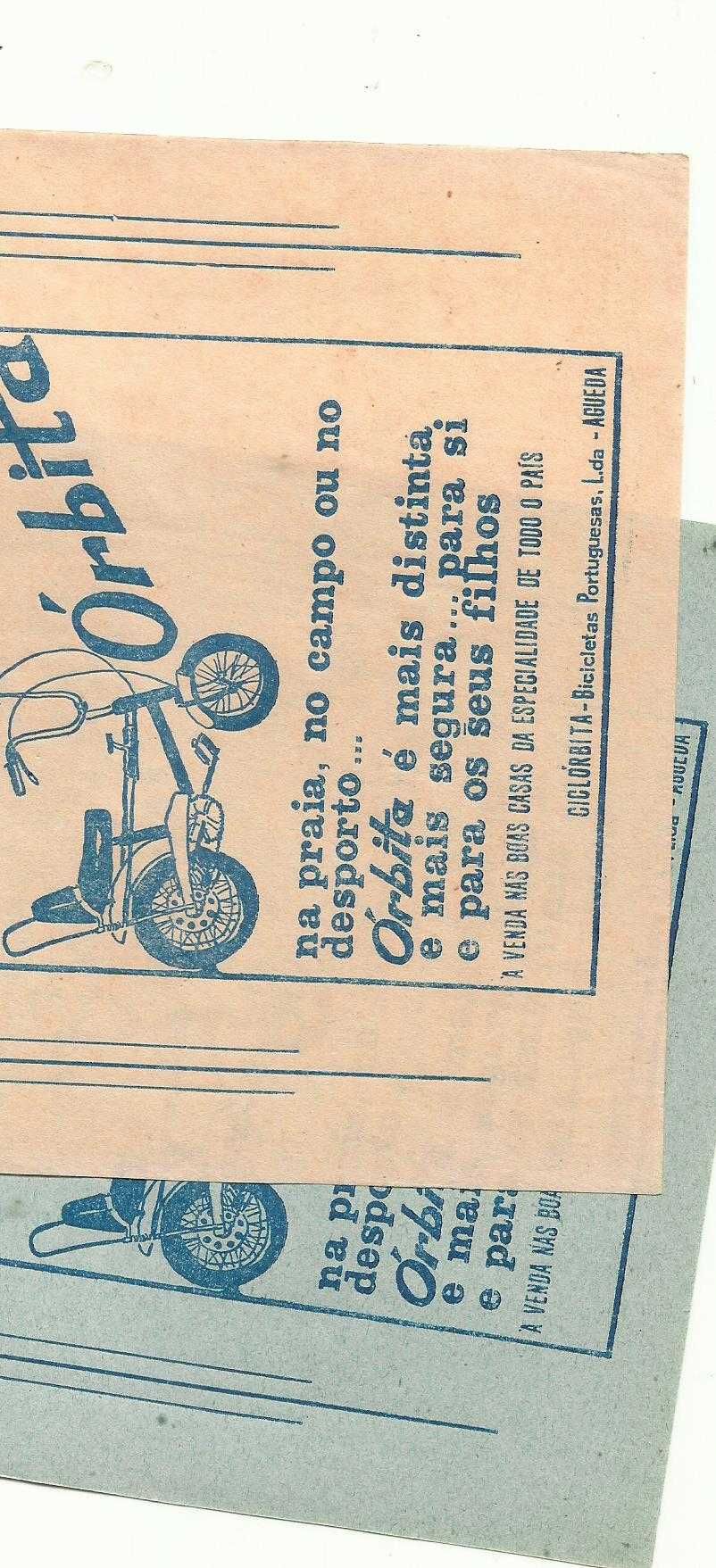 Folheto bicicletas Órbita tipo chopper Ciclo Cross antigo