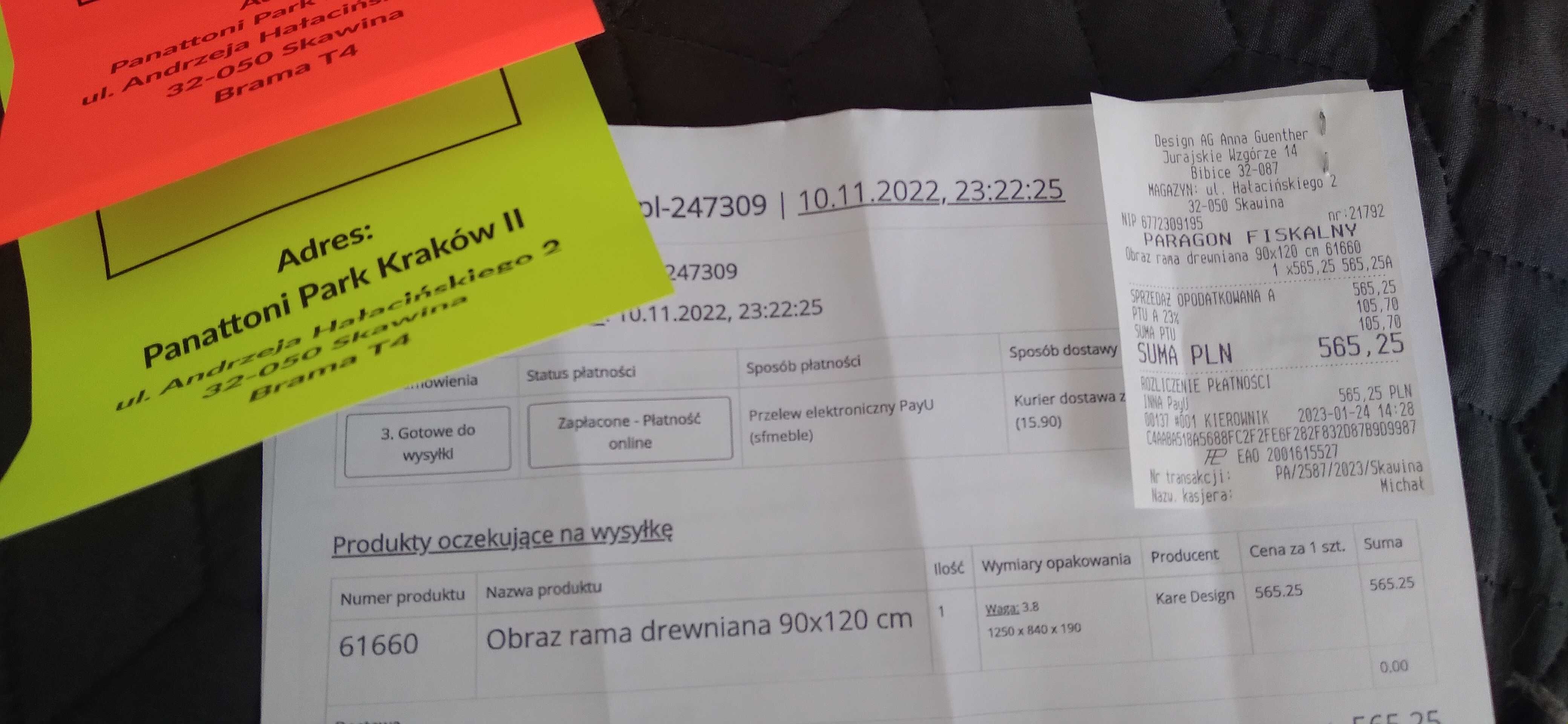 Sprzedam obraz na płótnie w drewnianej ramie 90/120