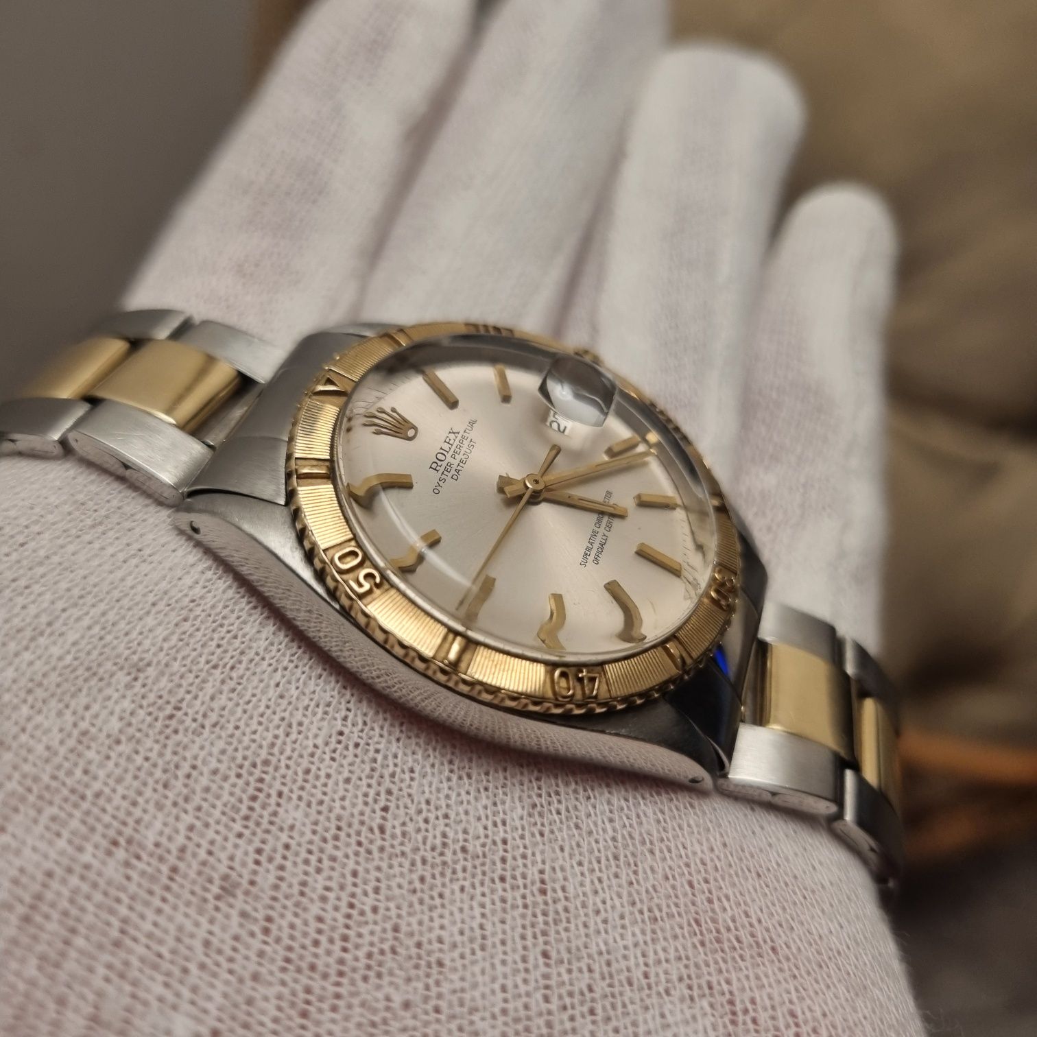 Rolex Datejust 36 z 1971 ref: 1625 Turn-o-graph stal/złoto full set !