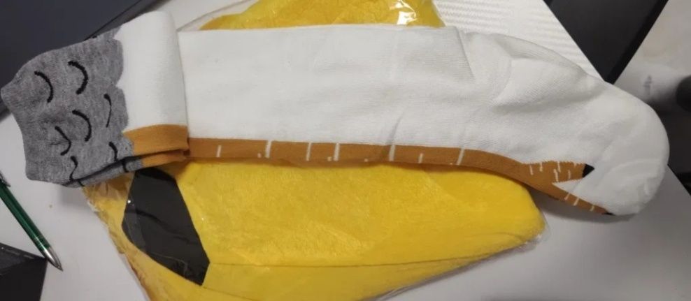 Nowy strój banana halloween plus skarpetki kurczak impreza