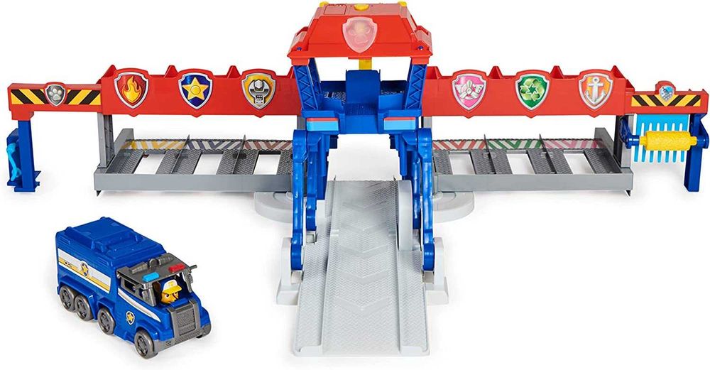 Torre Controlo Gigante Mighty Pups-Big Trucks Garagem Patrulha Pata_