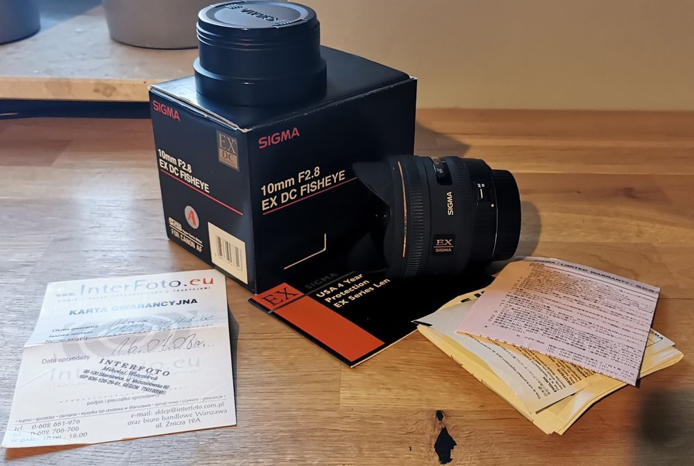 Zestaw foto Canon 60D + Sigma 10 Fisheye + Canon 24-105