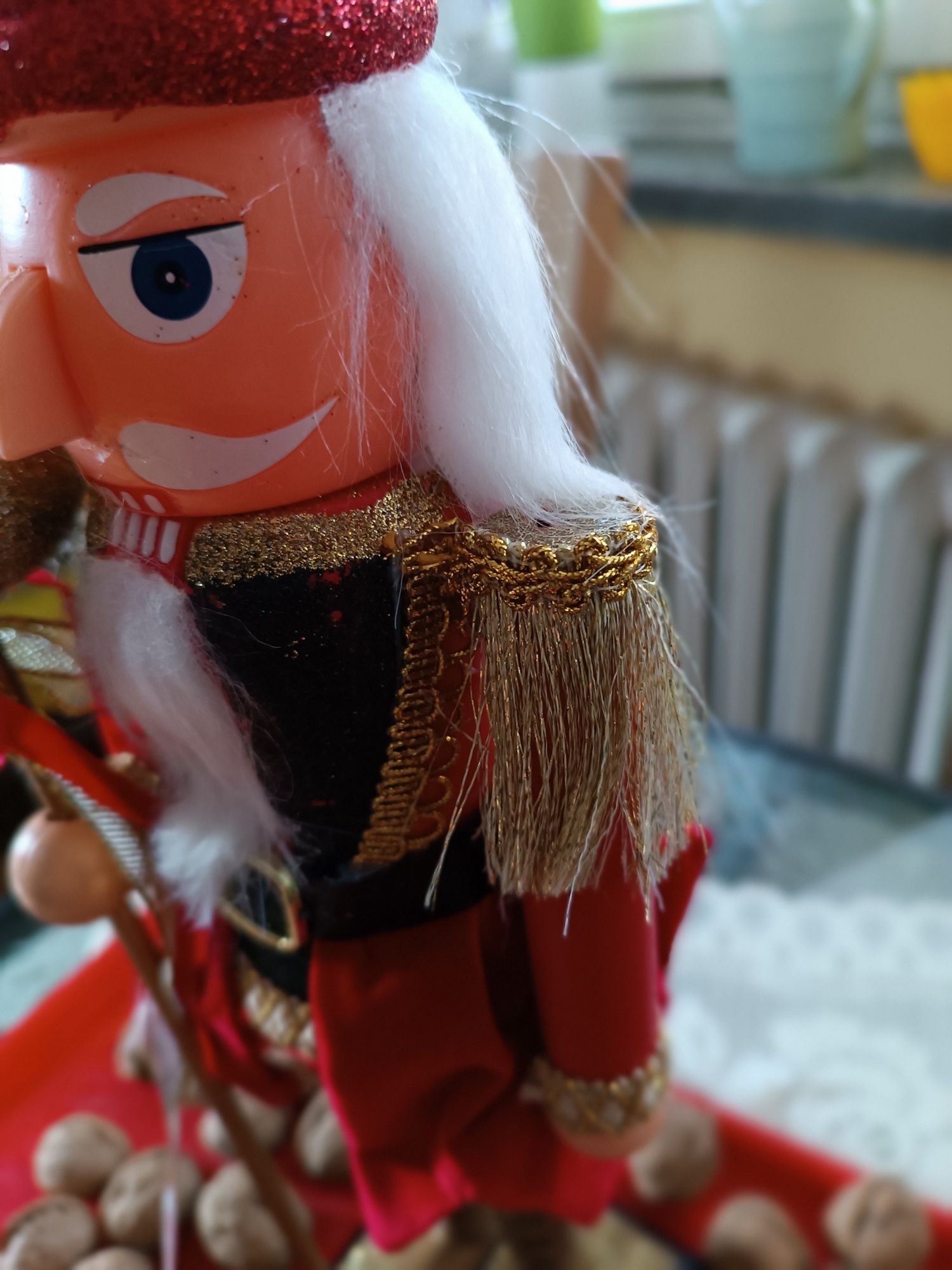 Figurka Dziadek do Orzechów 38 cm świąteczna na Boże Narodzenie