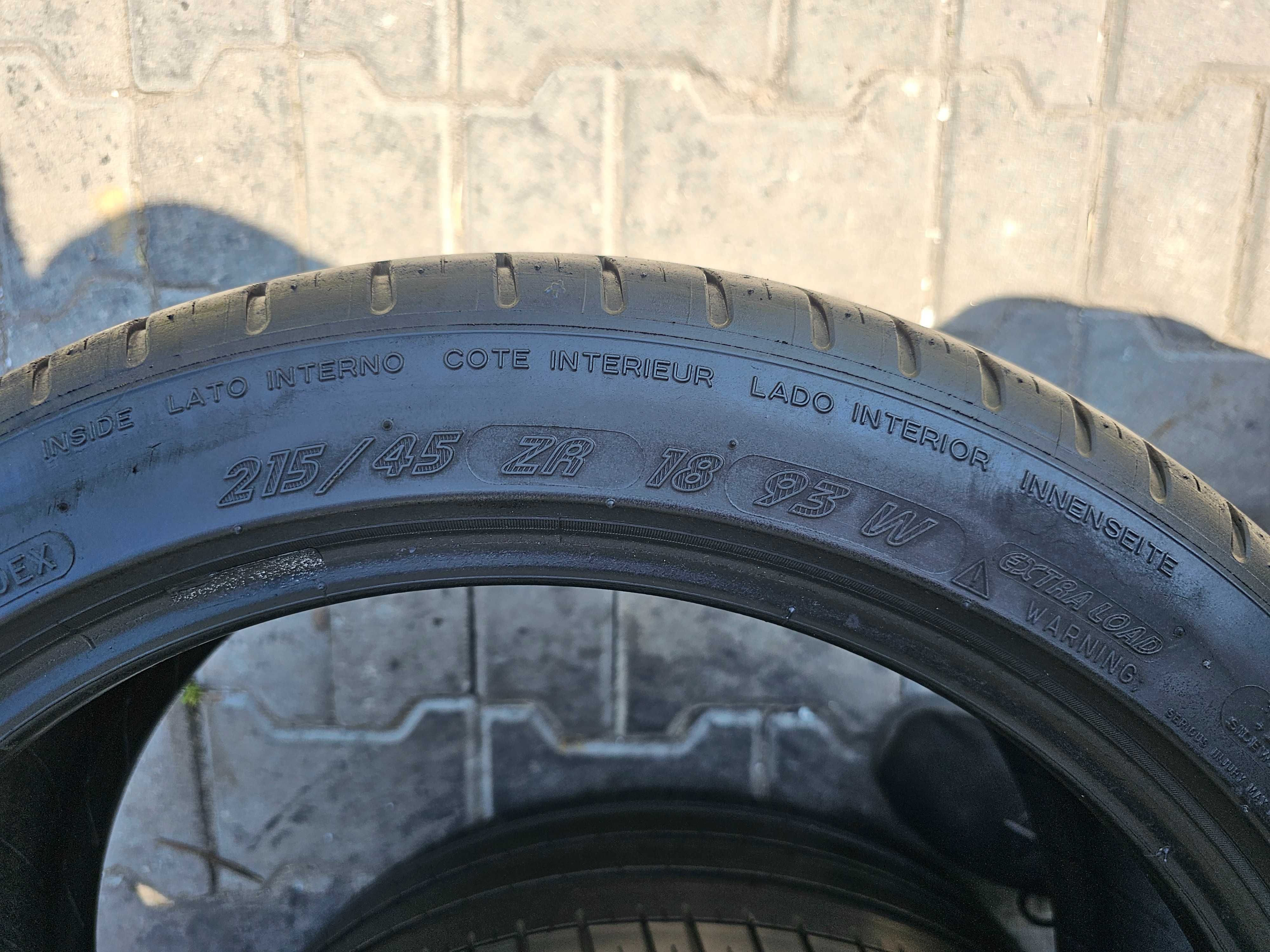 Lato Michelin 215/45 ZR18 5.5mm