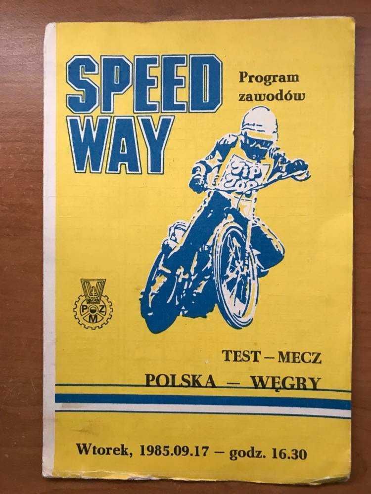 Program żużlowy Test-Mecz Polska - Węgry [Toruń, 1985r.]