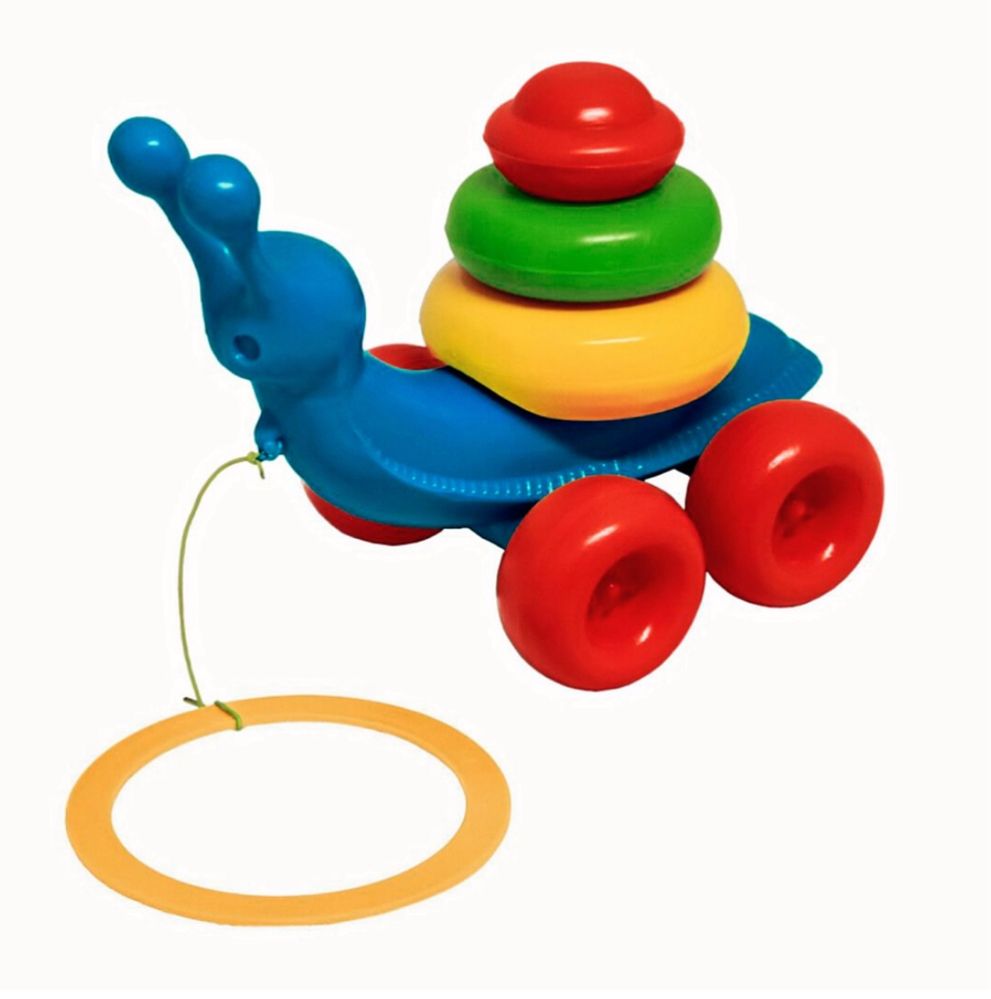 Розвиваюча іграшка-каталка «Равлик»