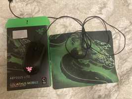 Комплект - миша Razer Abyssus lite + килимок Goliathus mobile