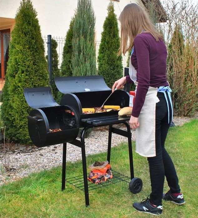 Grill Wędzarnia G5165 3w1 Ogrodowy Węgiel BBQ RUSZT Kiełbasa Żeberka