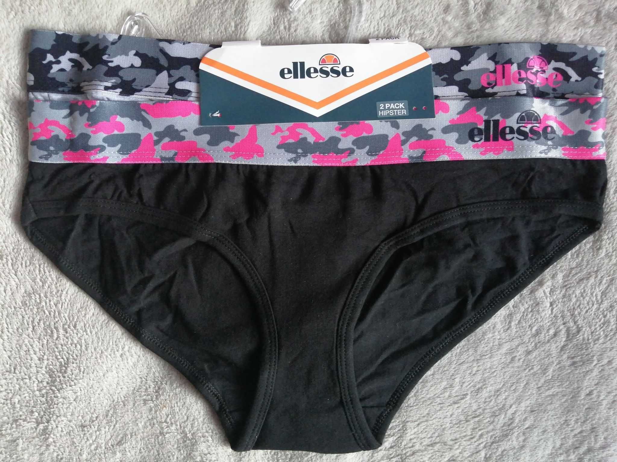 ELLESSE 2 Pack Short 2 x Figi Nowe Majtki Damskie E 42 Oryginalne 100%