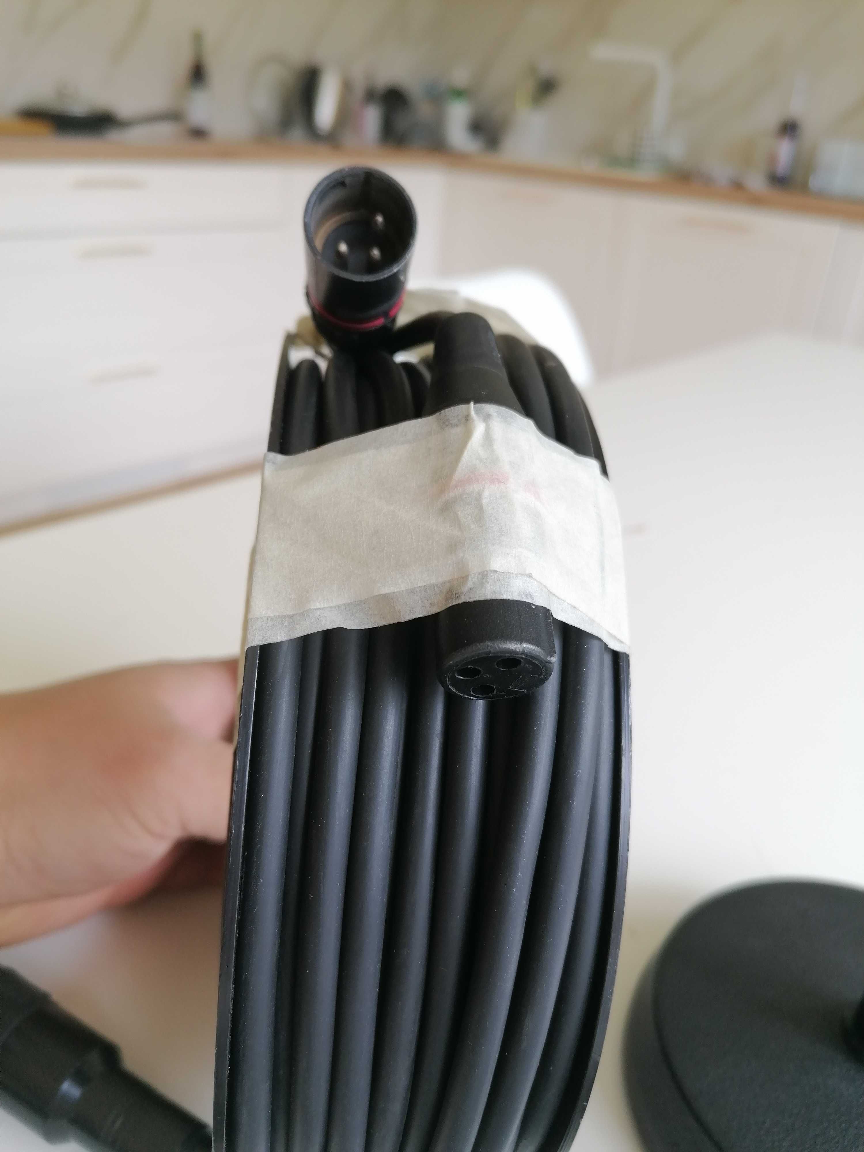 Kabel do mikrofonu Adapter Jack 6,3mm Statyw Wtyk XLR XLRm Akcesoria