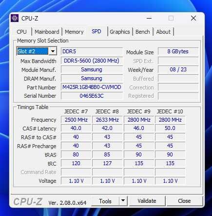 Оперативна пам'ять Samsung DDR5 SODIMM 2*8Gb 5600Mhz