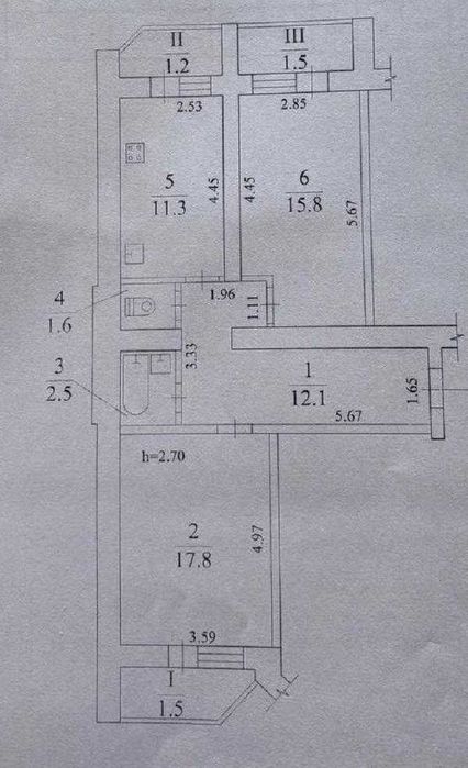 Продам 2-х ком. квартиру ЖК "Бастма" ул. Вильямса