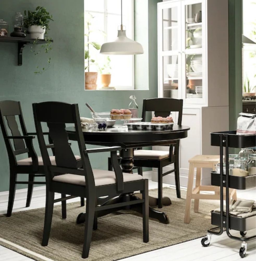 Ikea, zestaw stół i krzesła Ingatorp