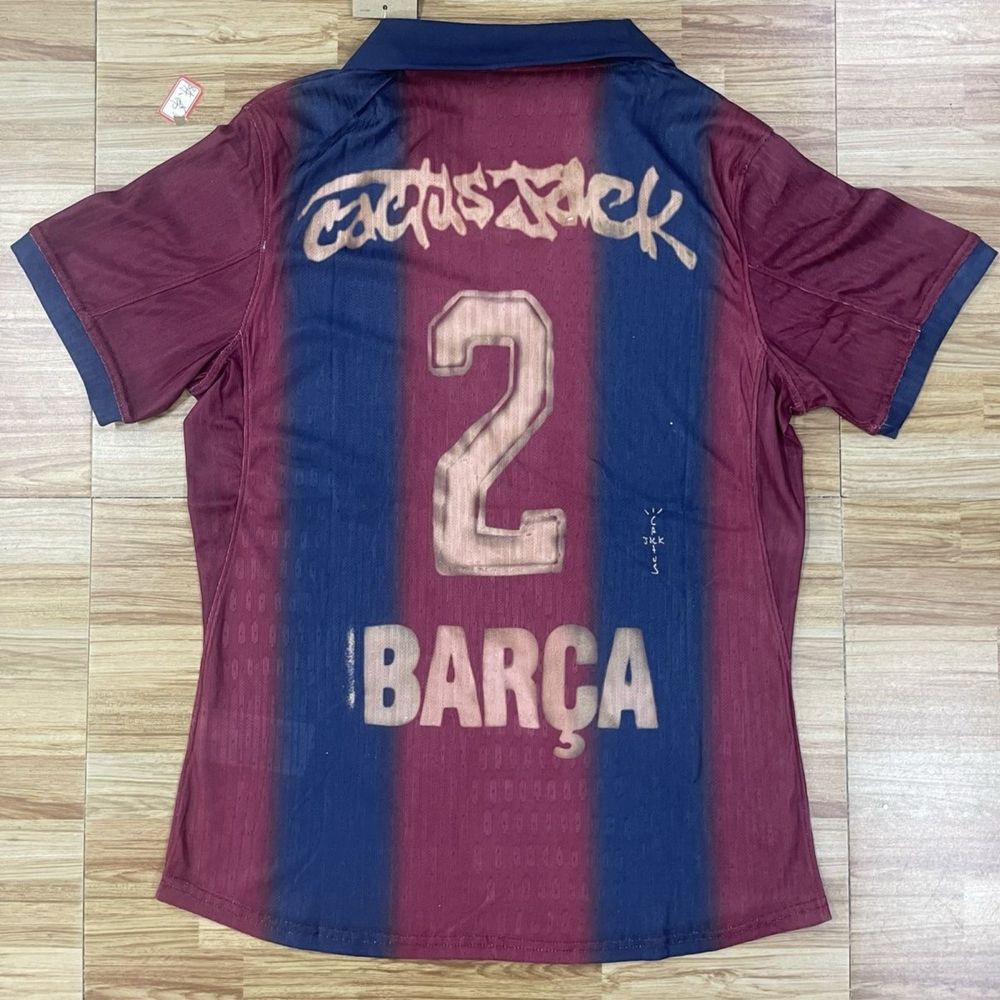 Cactus Jack x Nike x FC Barcelona retro 2000/01 Home Skeleton Jersey