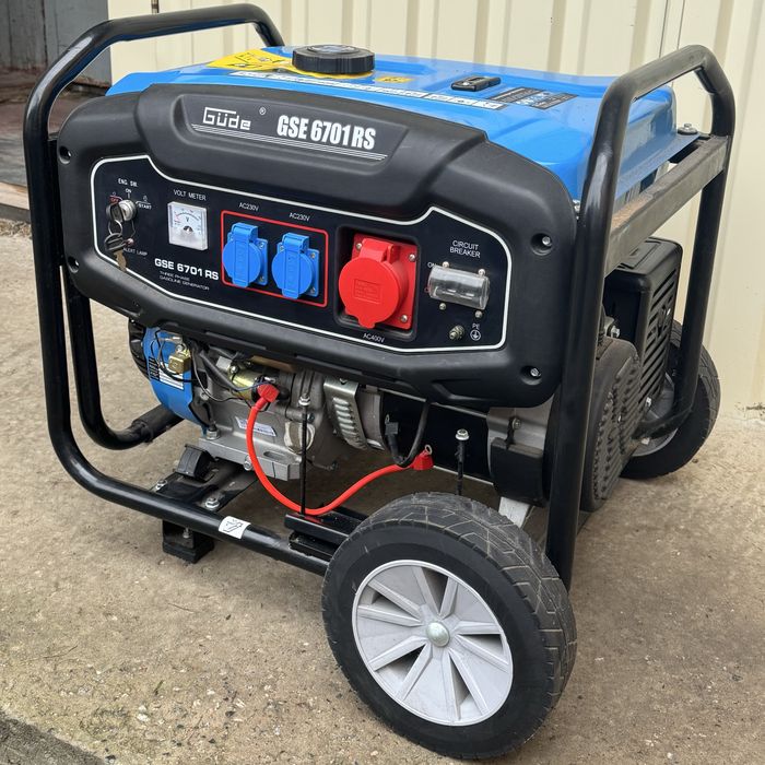 Бензогенератор 5.5 кВт Güde GSE 6701 RS — стан нового