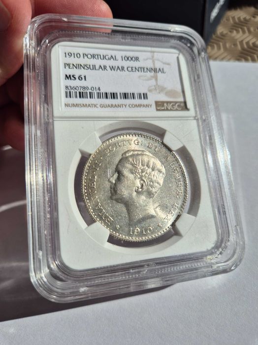 Moeda Portuguesa D. Manuel -II 1000 Réis ( ngc)
