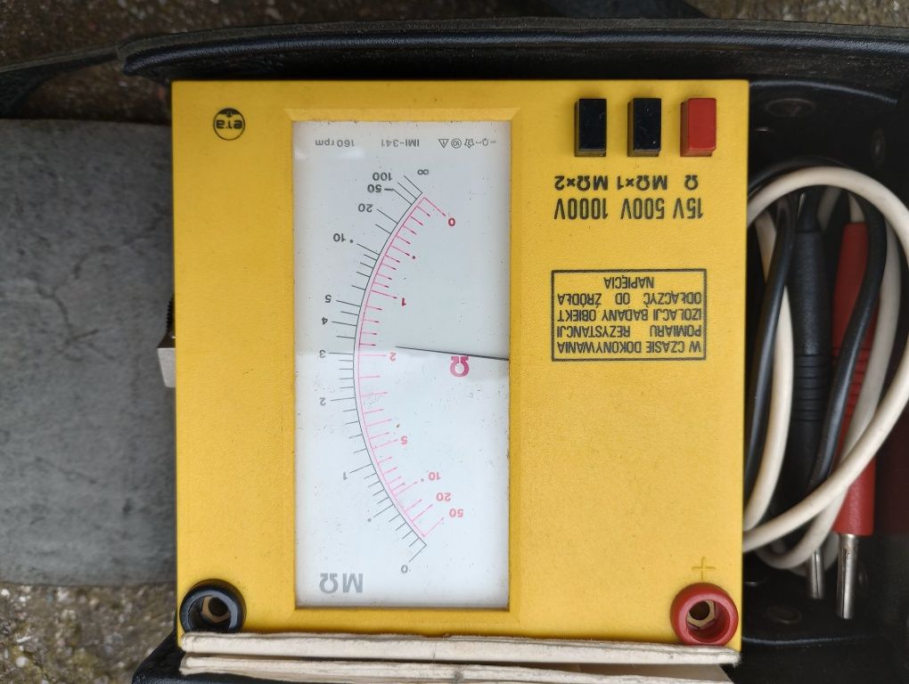 Induktorowy miernik rezystancji izolacji IMI 341 15V 500V 1000V okazja