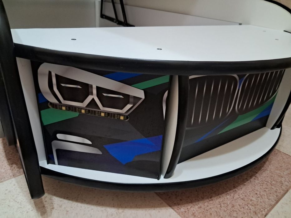 Ліжко машина для хлопців з матрацом ВMW