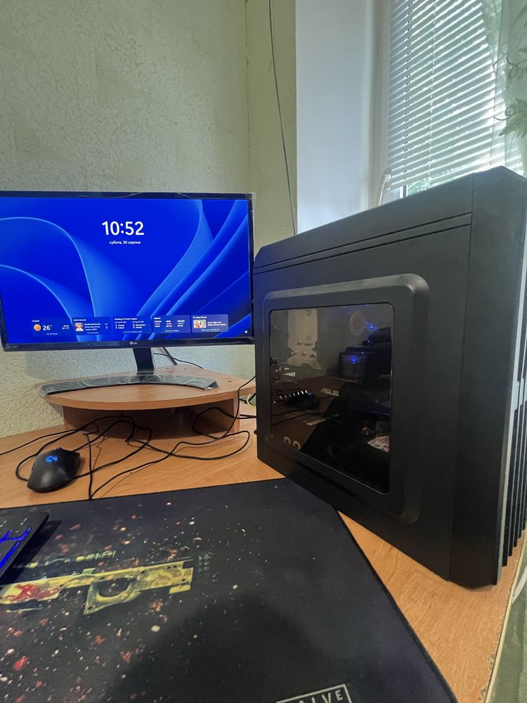 ПК i5-10400f 1050ti 4 gb. DDR4 16gb. Монитор LG 24” 60HZ