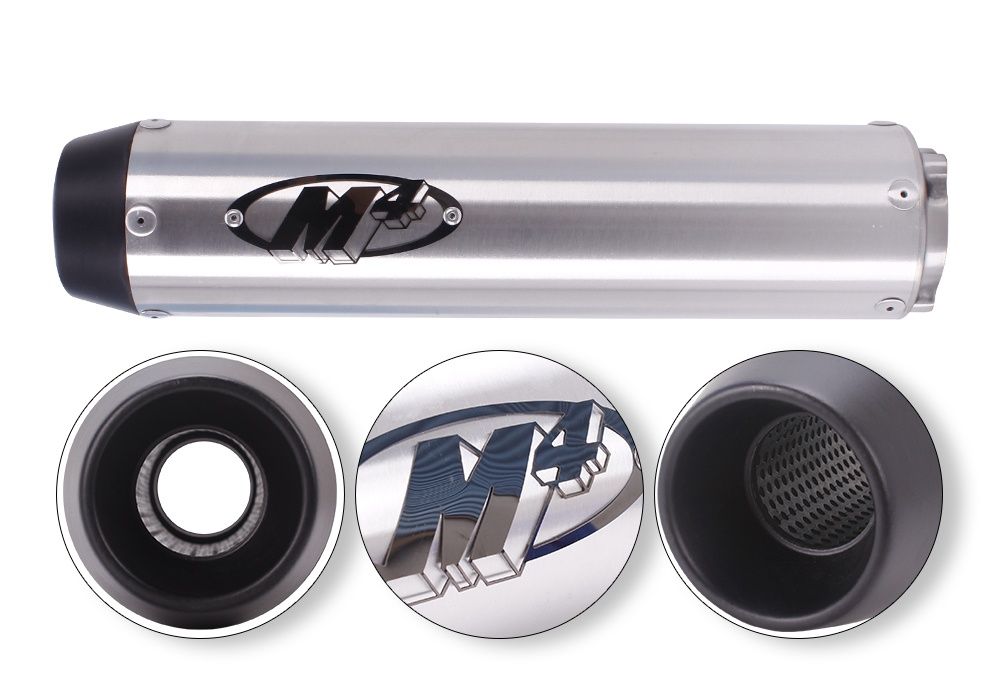 Прямоточный глушитель универсальный на мотоцикл прямоток WRS M4 Yoshi