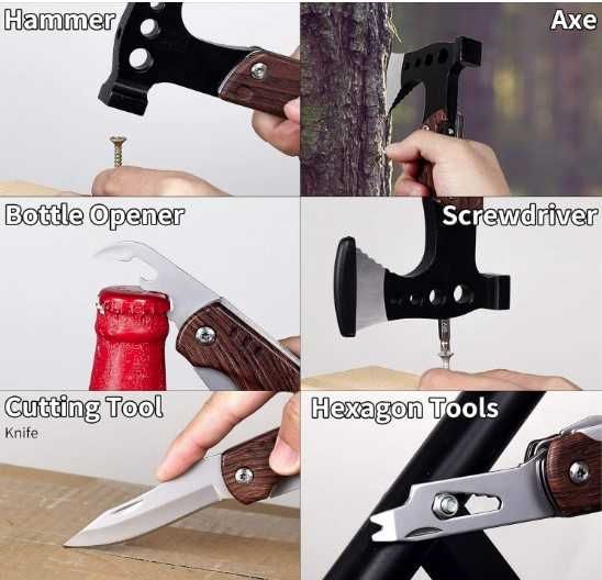 Multitool Raxco narzędzie wielofunkcyjne, 8w1, Na prezent