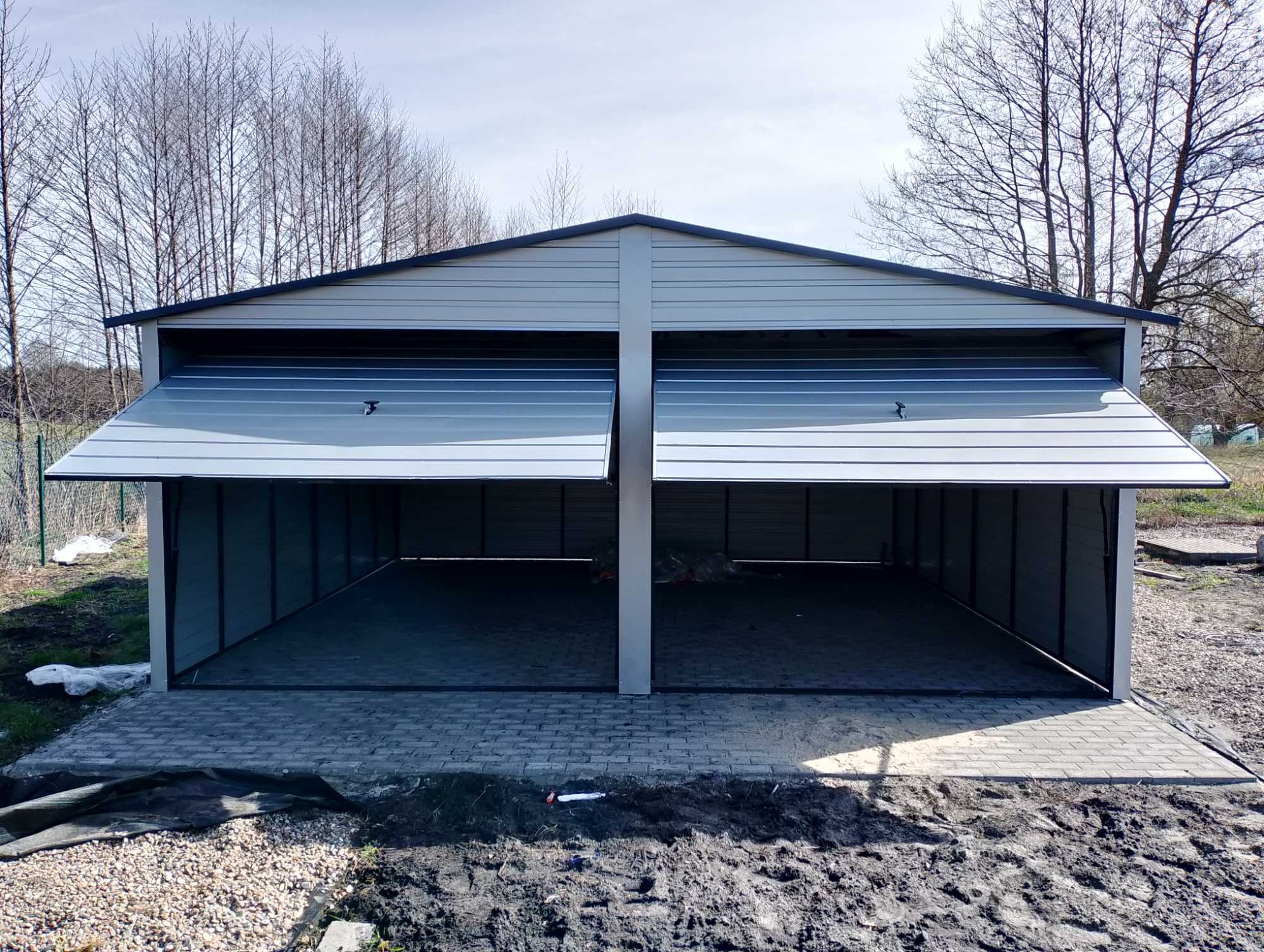 TYPOWY Garaż Blaszany 6x6 - PRODUCENT - Garaże Blaszane - Maj-Blach